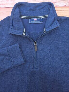 Vineyard Vines Quarter-Zip Blue Sweater XS